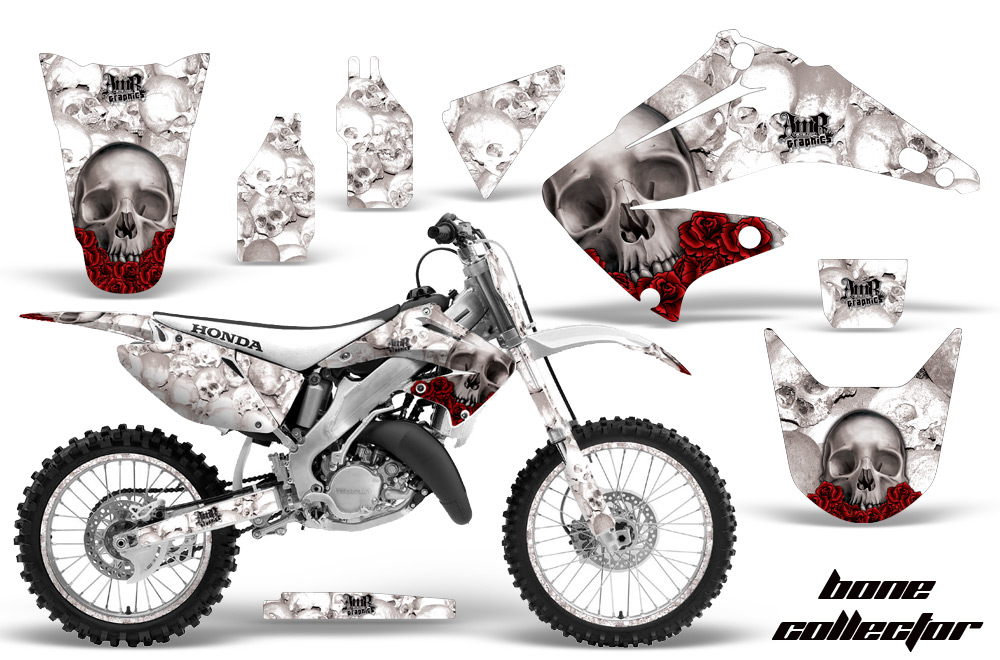 Honda CR 125 250 02 09 Graphics Kit BC W NPs